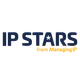 Logo di IP STARS con testo blu scuro e una stella al centro, su sfondo bianco, con la scritta "from ManagingR" in giallo.