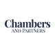 Chambers and Partners logo with dark blue text on a transparent background.