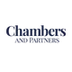 Chambers and Partners logo with dark blue text on a transparent background.