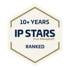 "IP STARS logo with text in dark blue and yellow, featuring a star symbol within the text, set against a plain background."