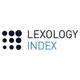 The logo features nine dark blue circles arranged in three rows next to the words "LEAULOGY INDEX" in black and blue capital letters on a white background.