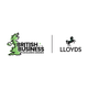 Zwei Logos auf weißem Hintergrund: links British Business Excellence Awards mit grünem UK-Umriss; rechts Lloyds mit galoppierendem Pferd, durch eine Linie getrennt.
