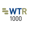 WTR 1000 logo in various shades of blue, gold, and black, with a geometric design and text on a transparent background.