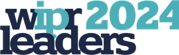 Logo con testo "WIPR 2024 Leaders" in varianti di blu e verde, con un design moderno e stilizzato.