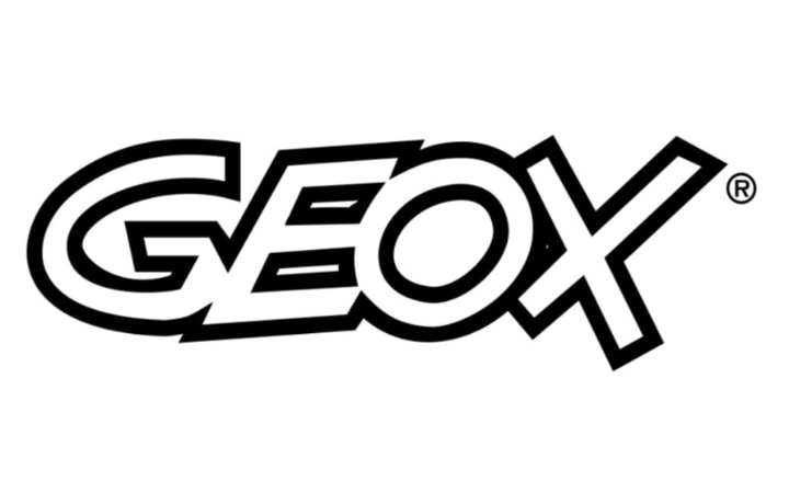 GEOX logo with bold, stylized black text on a white background.
