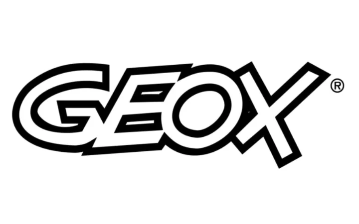 GEOX logo with bold, stylized black text on a white background.
